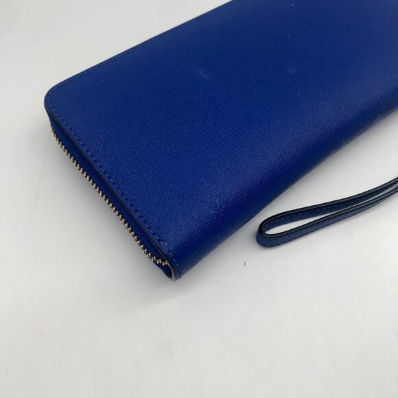 Tory Burch Royal Blue Robinson Continental Wallet - Picture 9 of 10